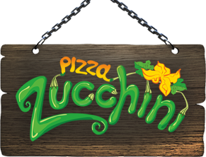 Вывеска, которая встречает всех гостей Ресторана-пицерии Zucchini